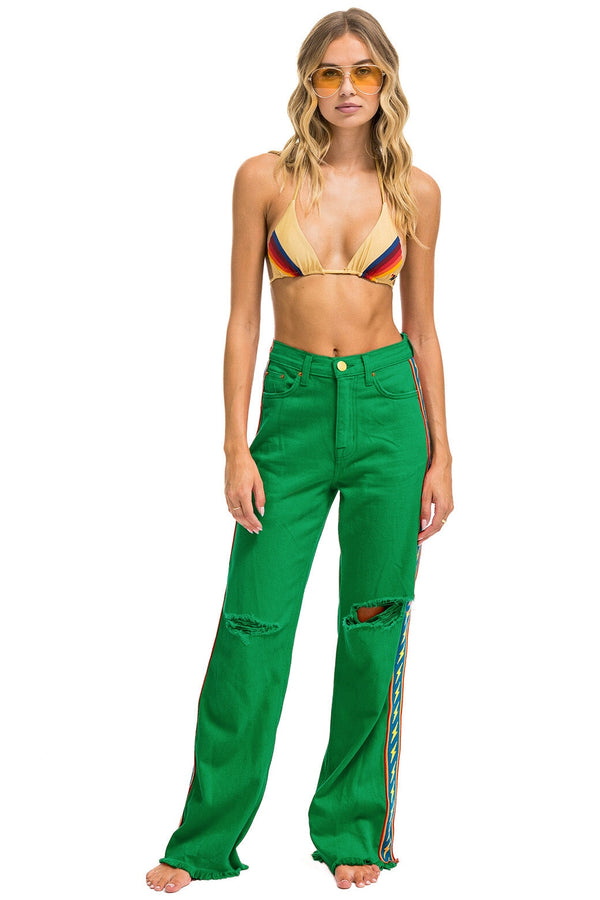 Kelly green hot sale jeans womens