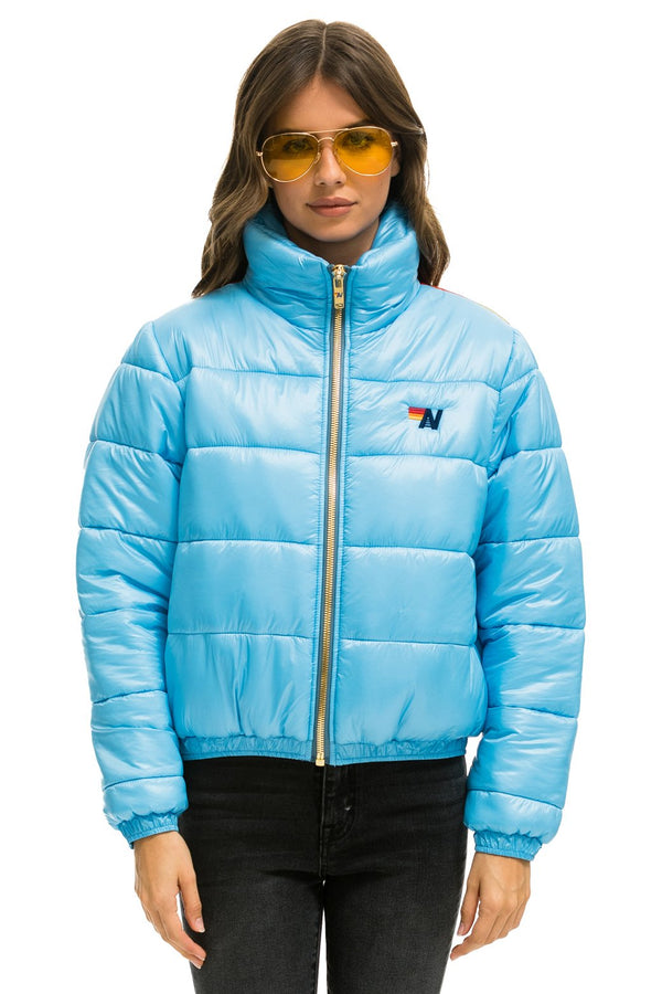 SUNBURST APRES PUFFER JACKET - GLOSSY BLACK - Aviator Nation