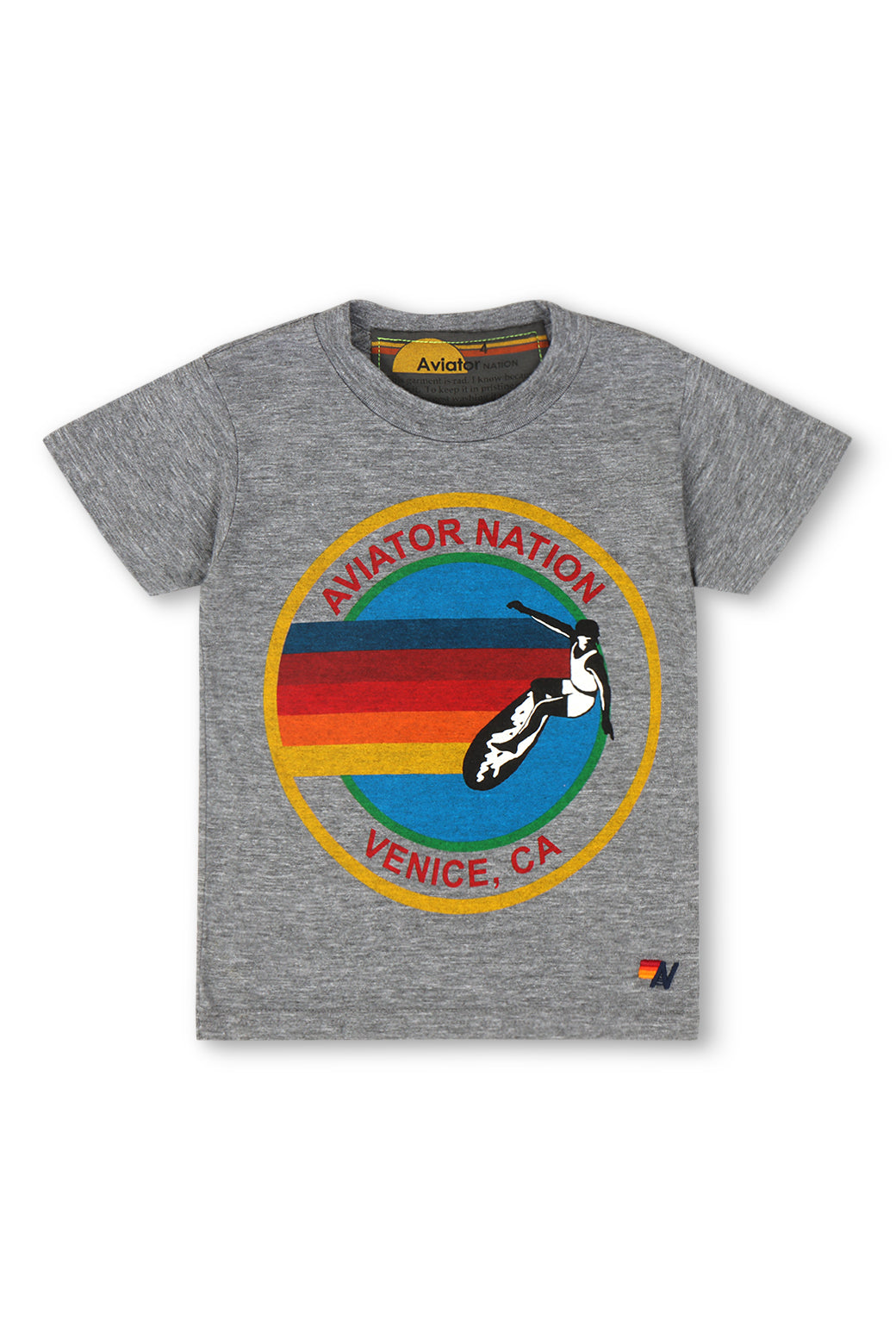 KID&#39;S AVIATOR NATION TEE - HEATHER GREY