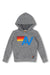 LOGO STITCH KIDS PULLOVER HOODIE - HEATHER GREY