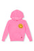 KID'S SMILEY 2 PULLOVER HOODIE - NEON PINK