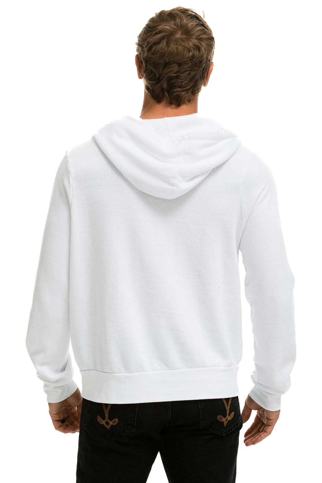 5 STRIPE HOODIE - WHITE 2 Hoodie Aviator Nation 