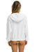 5 STRIPE RELAXED ZIP HOODIE - WHITE // GREY Hoodie Aviator Nation 