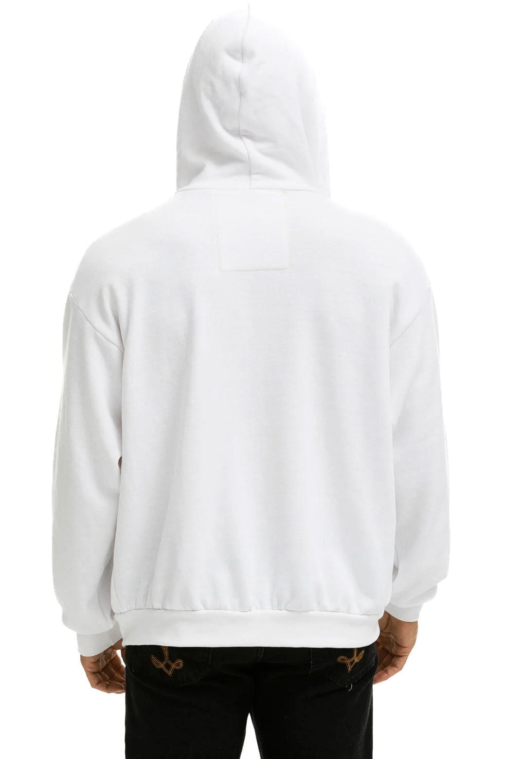 5 STRIPE RELAXED ZIP HOODIE - WHITE // GREY Hoodie Aviator Nation 