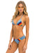 5 STRIPE SCRUNCH BIKINI BOTTOMS - ISLANDA Swim Aviator Nation 