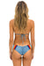 5 STRIPE SCRUNCH BIKINI BOTTOMS - ISLANDA Swim Aviator Nation 