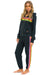 5 STRIPE SWEATPANTS - CHARCOAL // PINK // GREEN Women's Sweatpants Aviator Nation 