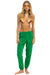 5 STRIPE SWEATPANTS - KELLY GREEN // BLUE Women's Sweatpants Aviator Nation 