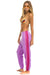 5 STRIPE SWEATPANTS - NEON PURPLE // PINK Women's Sweatpants Aviator Nation 