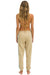 5 STRIPE SWEATPANTS - SAND // USA Women's Sweatpants Aviator Nation 