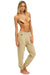 5 STRIPE SWEATPANTS - SAND // USA Women's Sweatpants Aviator Nation 