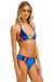 5 STRIPE VELVET TRIANGLE BIKINI TOP - ANTIGUA Swim Aviator Nation 