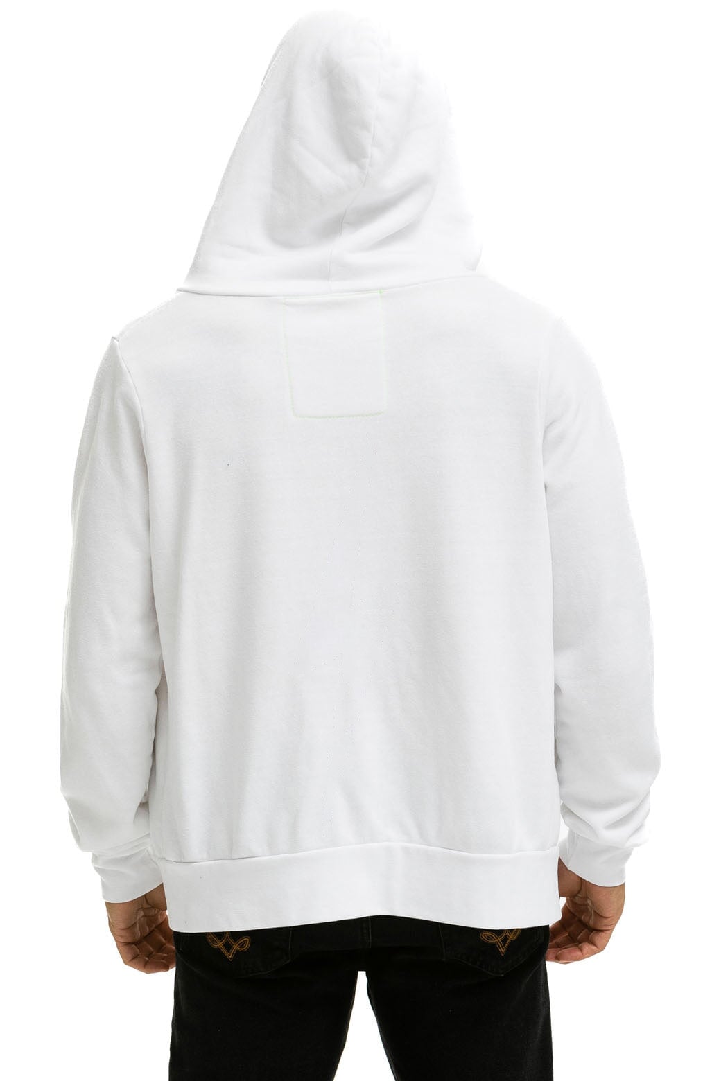 6 STRIPE HOODIE - WHITE // SERAPE Hoodie Aviator Nation 