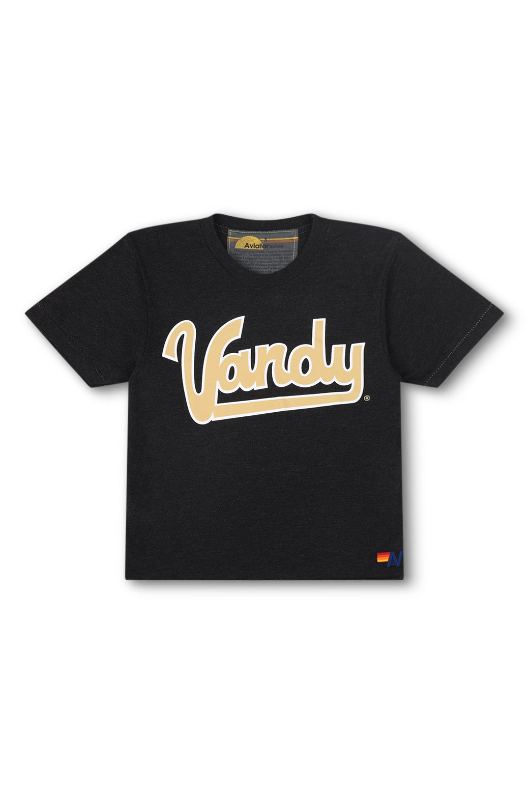 VANDERBILT BOLT BOYFRIEND TEE - BLACK