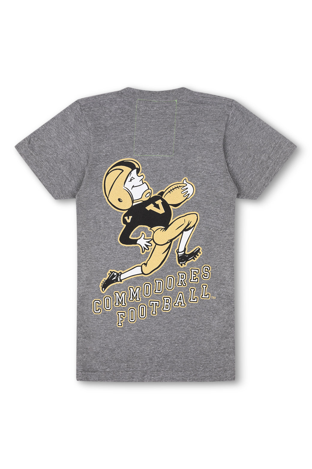 VANDERBILT COMMODORES CREW TEE SHIRT - HEATHER GREY