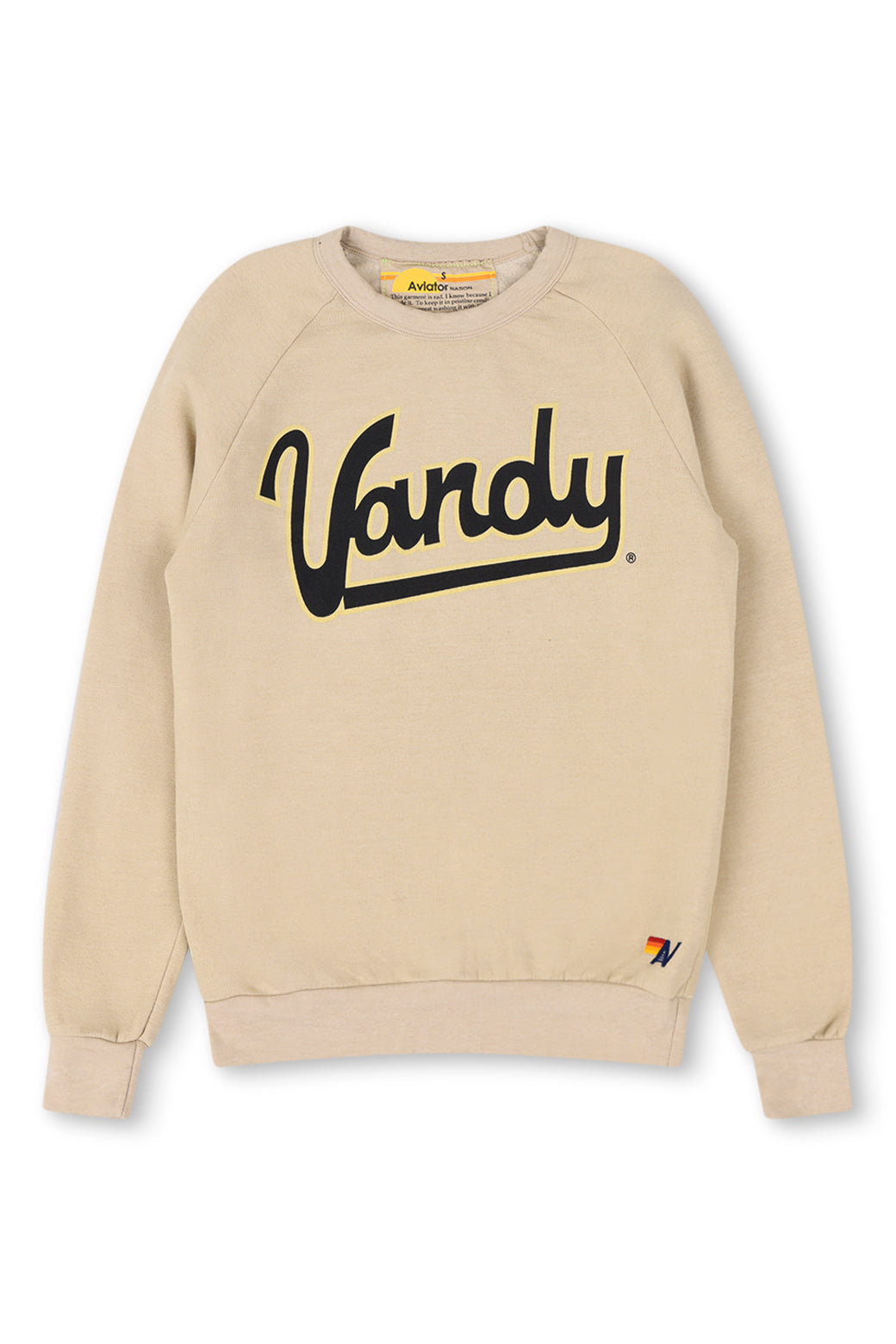 VANDERBILT VANDY BOLT CREW SWEATSHIRT - SAND