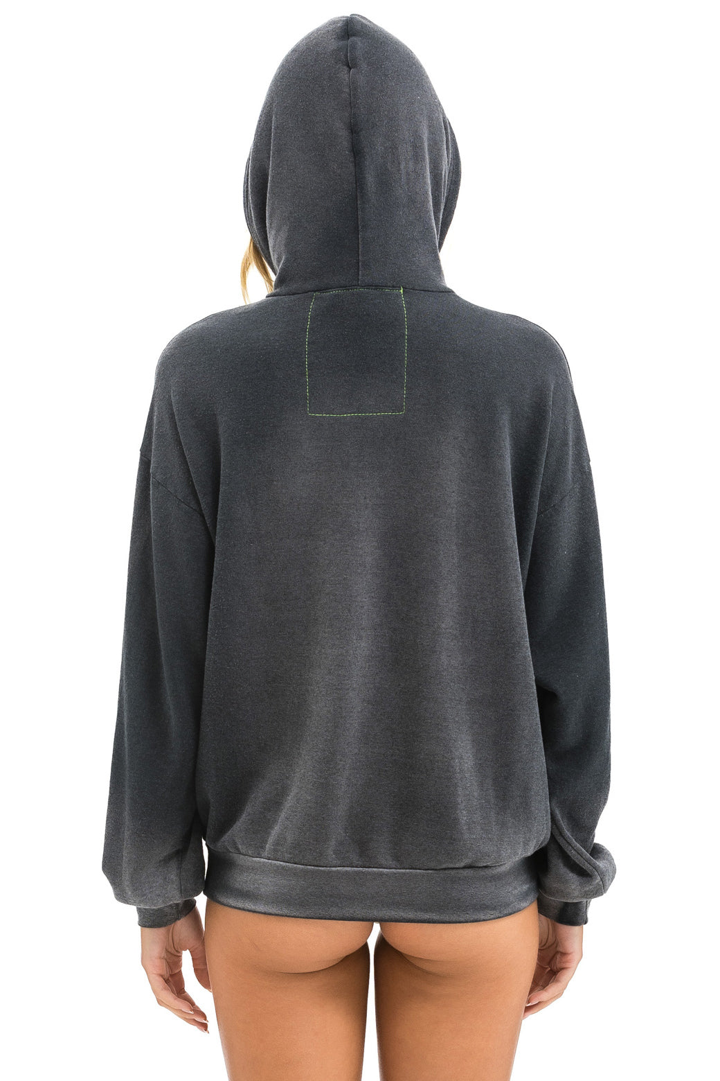 BOLT STITCH 2  RELAXED PULLOVER HOODIE - FADED SMOKE