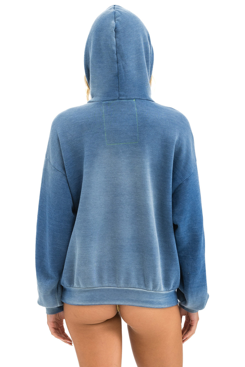 BOLT STITCH 2  RELAXED PULLOVER HOODIE - FADED WATER