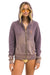 BOLT STITCH 2 ZIP HOODIE - FADED MOCHA