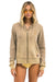 BOLT STITCH 2 ZIP HOODIE - FADED TAN