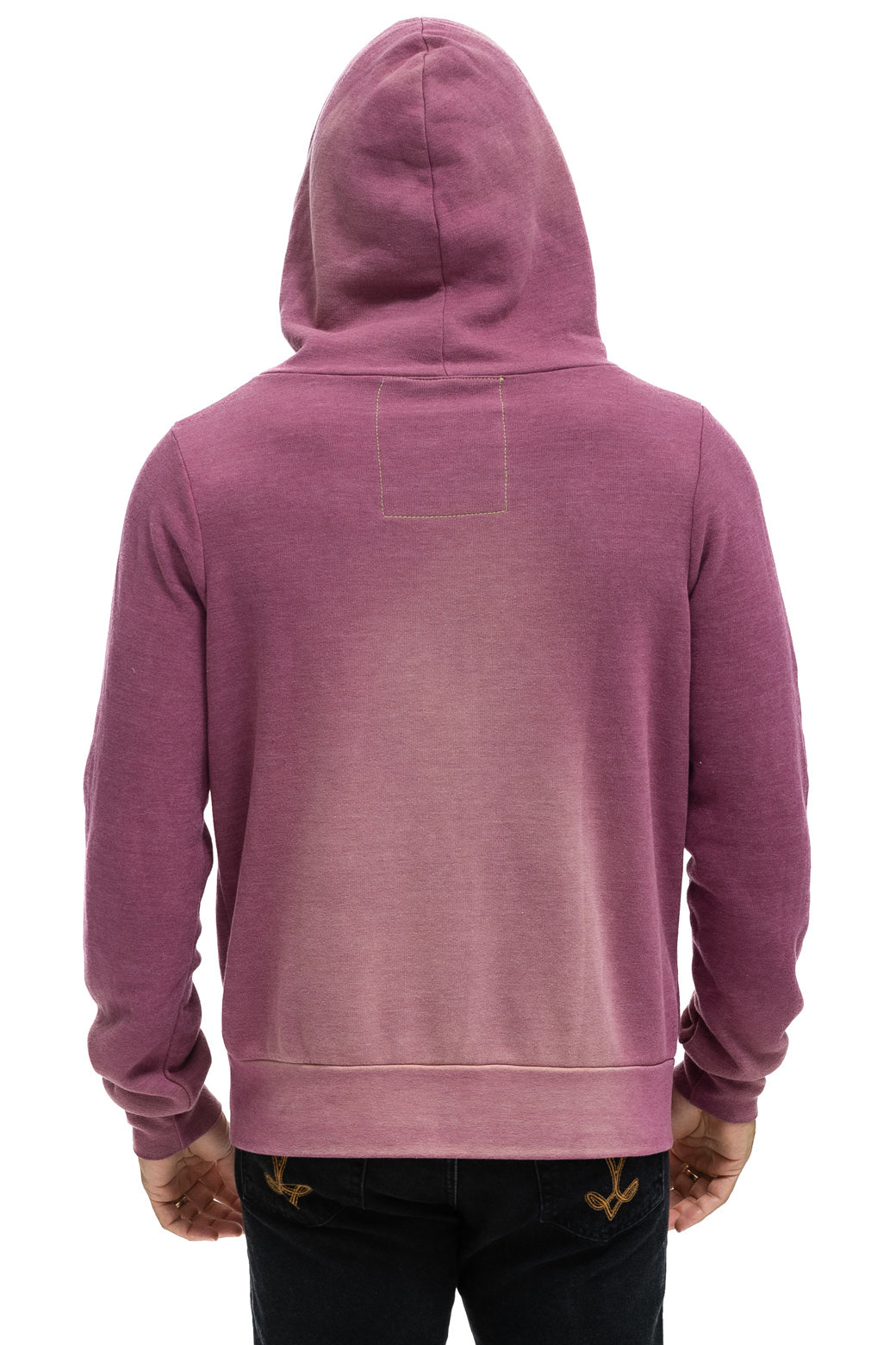 BOLT STITCH 2 ZIP HOODIE - FADED BERRY