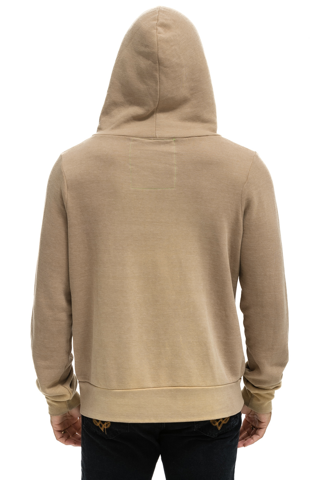 BOLT STITCH 2 ZIP HOODIE - FADED TAN