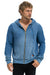 BOLT STITCH 2 ZIP HOODIE - FADED WATER