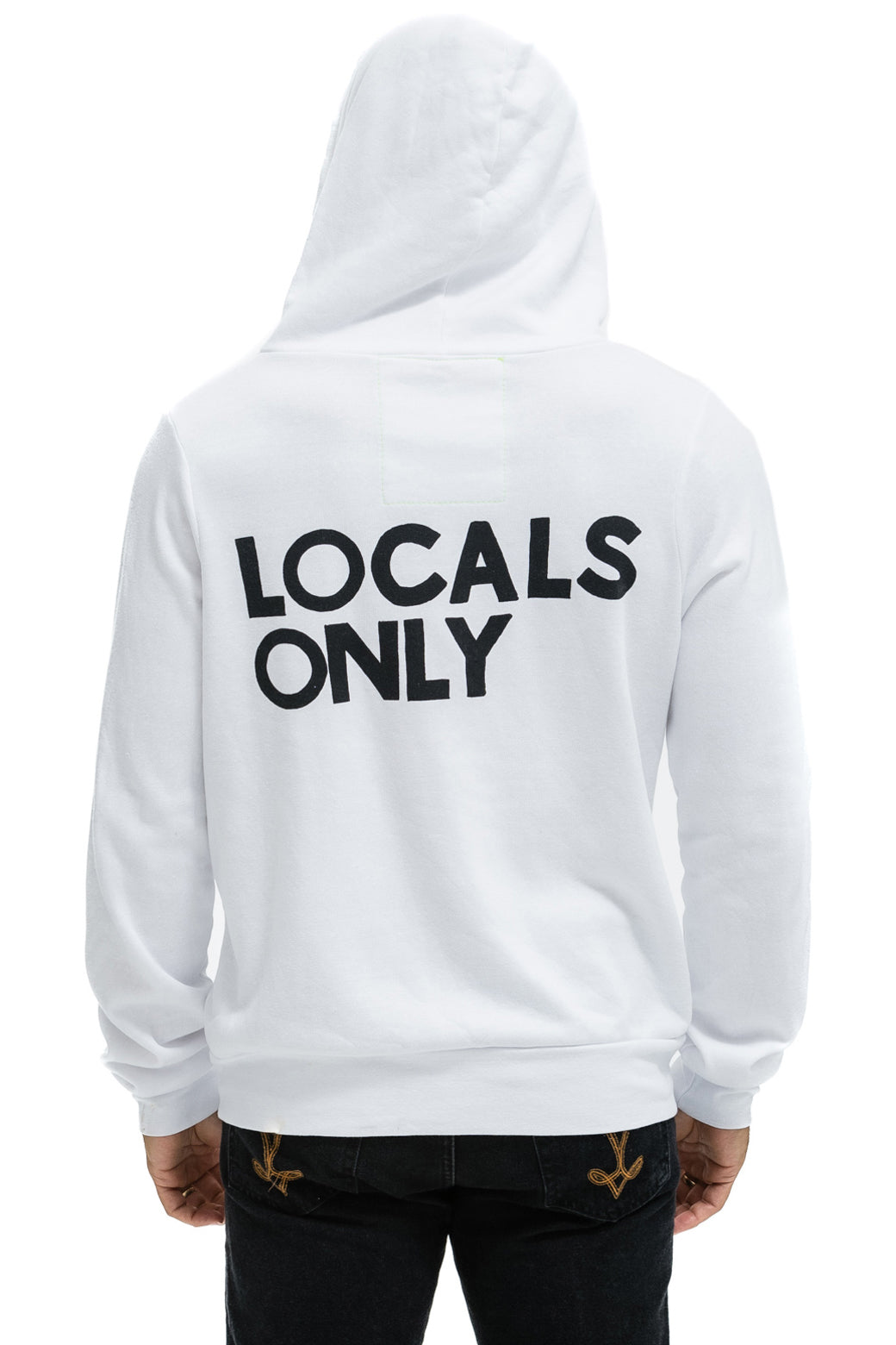 LOCALS ONLY HOODIE - WHITE