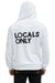 LOCALS ONLY HOODIE - WHITE