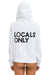 LOCALS ONLY HOODIE - WHITE