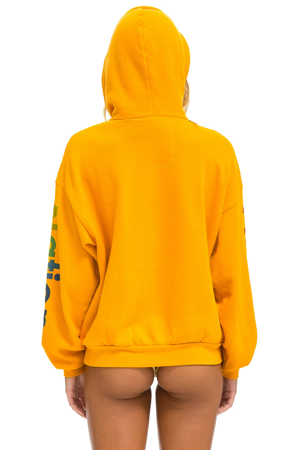 AVIATOR NATION RELAXED PULLOVER HOODIE - GOLD