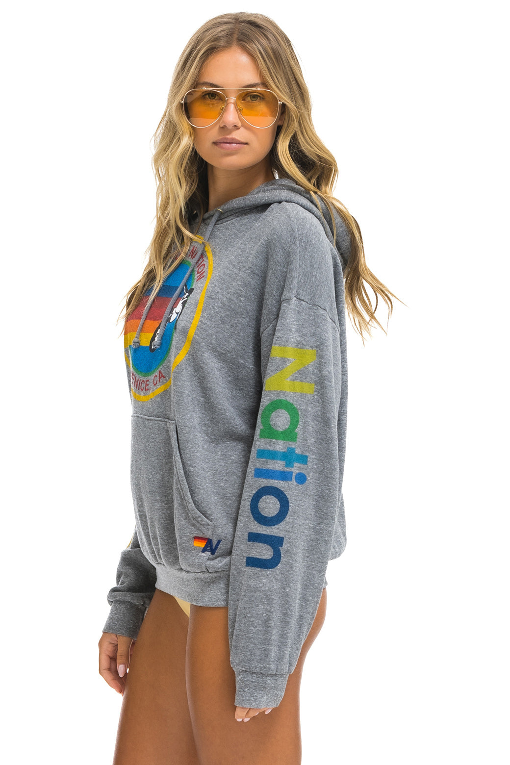 Aviator outlet nation pullover hoodie grey