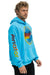 AVIATOR NATION NASHVILLE RELAXED PULLOVER HOODIE - NEON BLUE