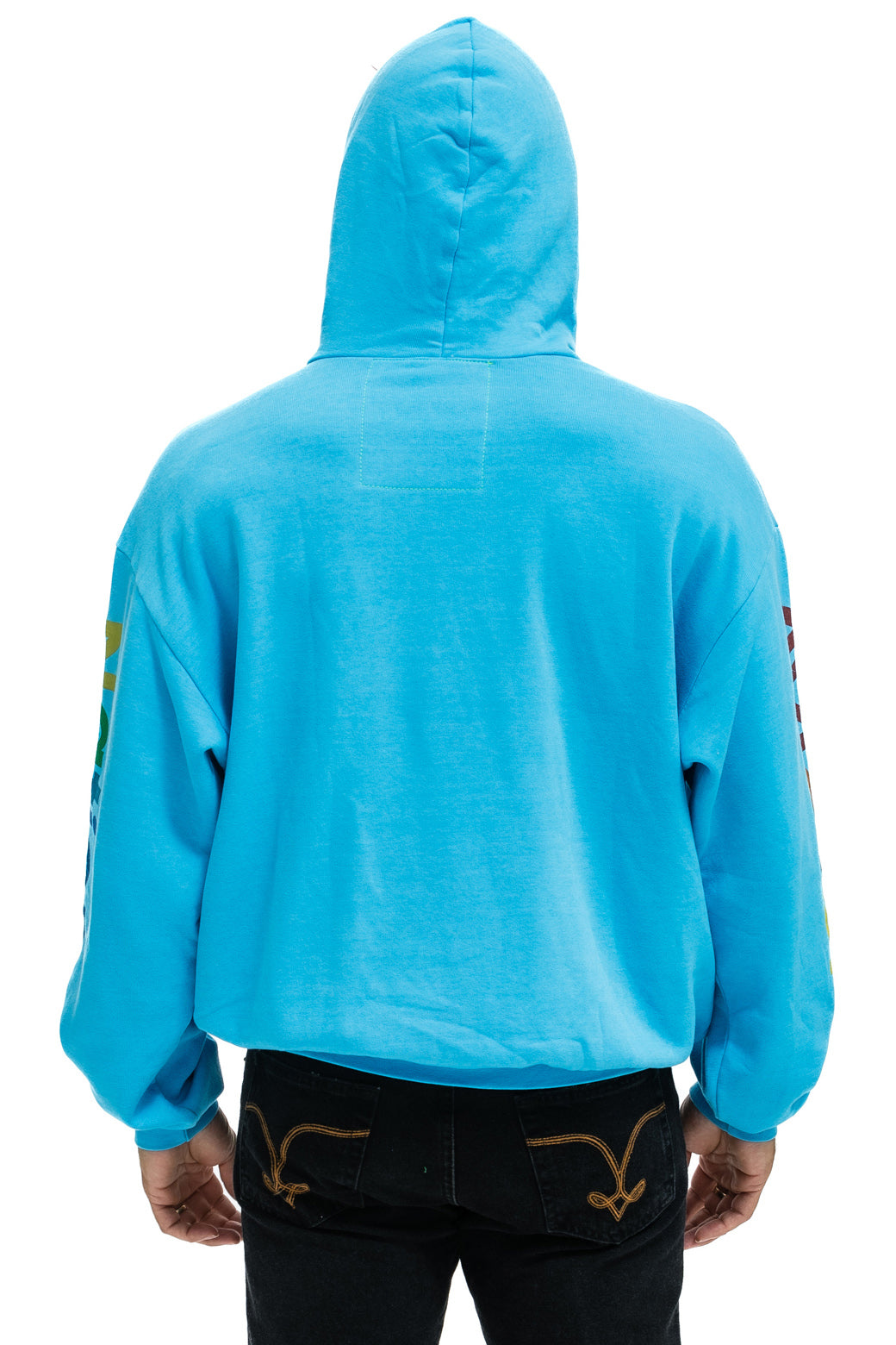 AVIATOR NATION NASHVILLE RELAXED PULLOVER HOODIE - NEON BLUE