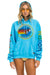 AVIATOR NATION NASHVILLE RELAXED PULLOVER HOODIE - NEON BLUE