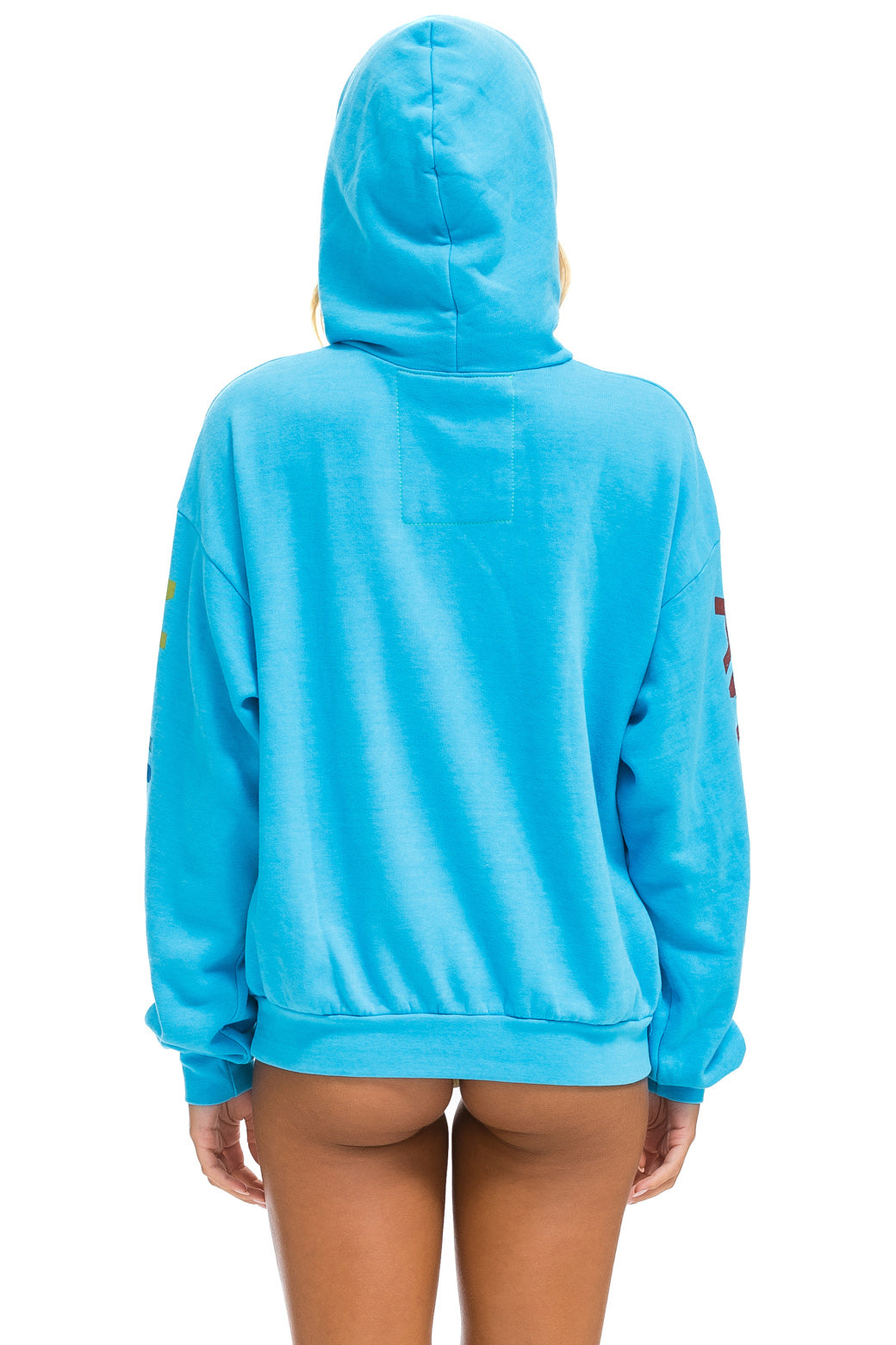 AVIATOR NATION NASHVILLE RELAXED PULLOVER HOODIE - NEON BLUE