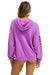 AVIATOR NATION NASHVILLE RELAXED PULLOVER HOODIE - NEON PURPLE