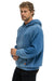 BOLT STITCH 2  RELAXED PULLOVER HOODIE - FADED WATER