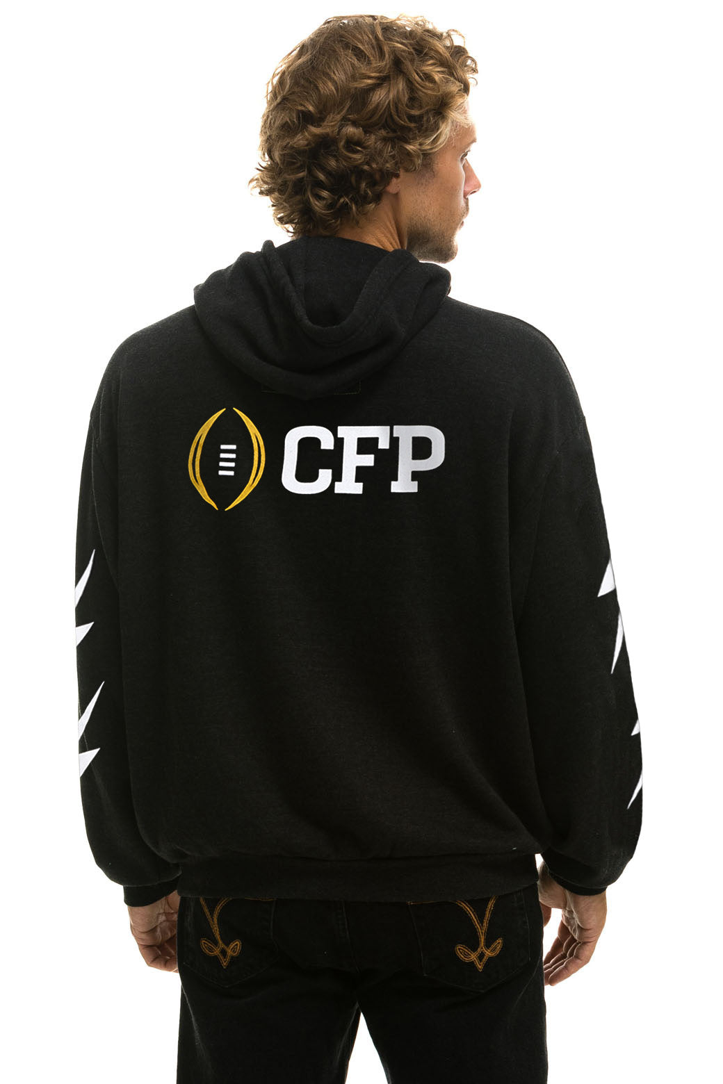 CFP NATIONAL CHAMPIONSHIP 2025 UNISEX RELAXED PULLOVER HOODIE - BLACK