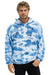 HAND DYED PULLOVER HOODIE RELAXED - TIE DYE BLUE