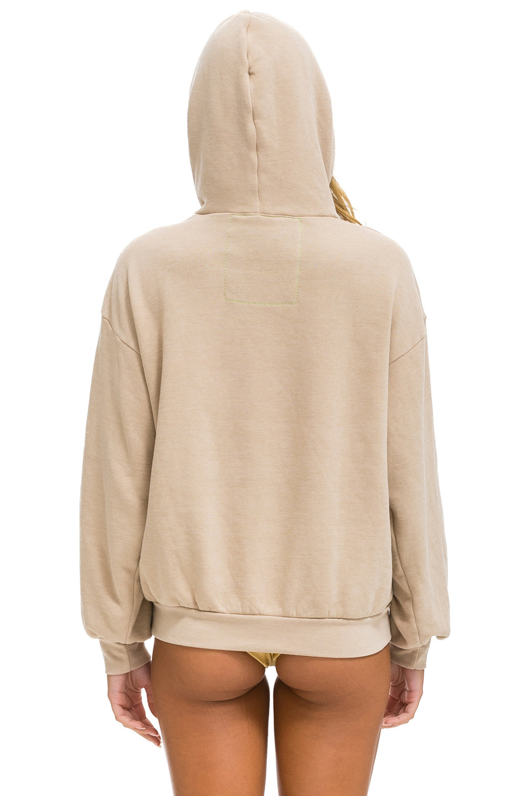 WAVE STRIPE 4 PULLOVER HOODIE RELAXED - SAND // SAND