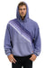 CROSS STRIPE RELAXED PULLOVER HOODIE - FADED GRAPE