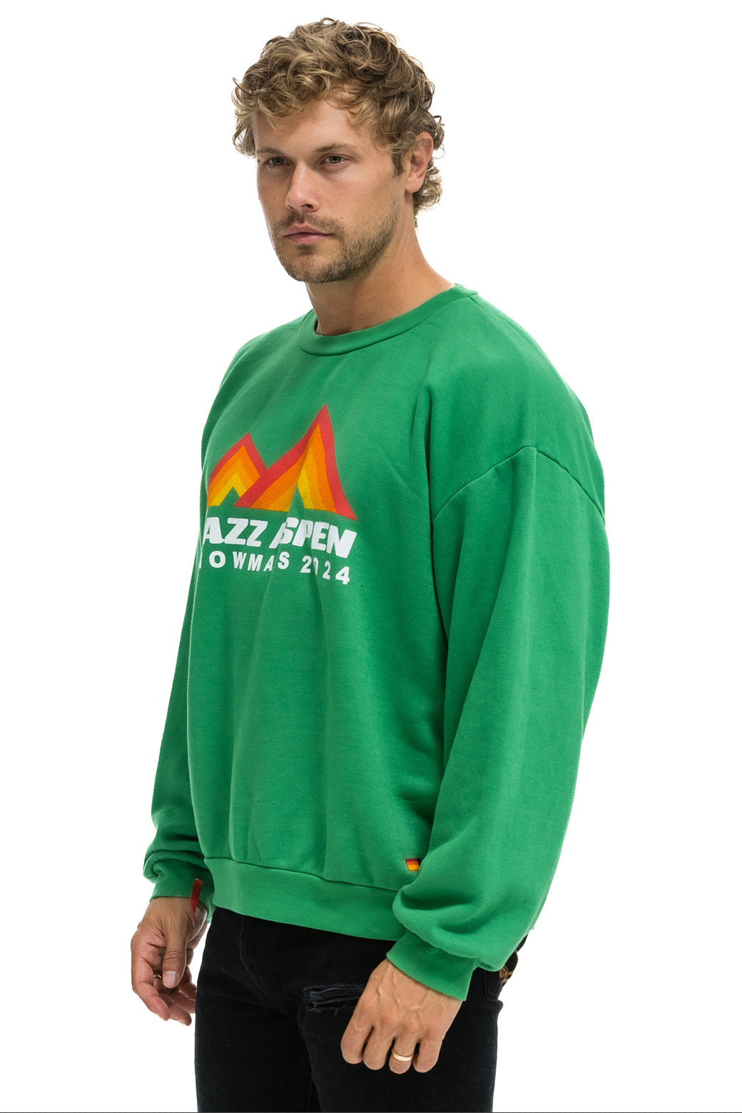 JAZZ ASPEN SNOWMASS 2024 CREW SWEATSHIRT RELAXED - KELLY GREEN