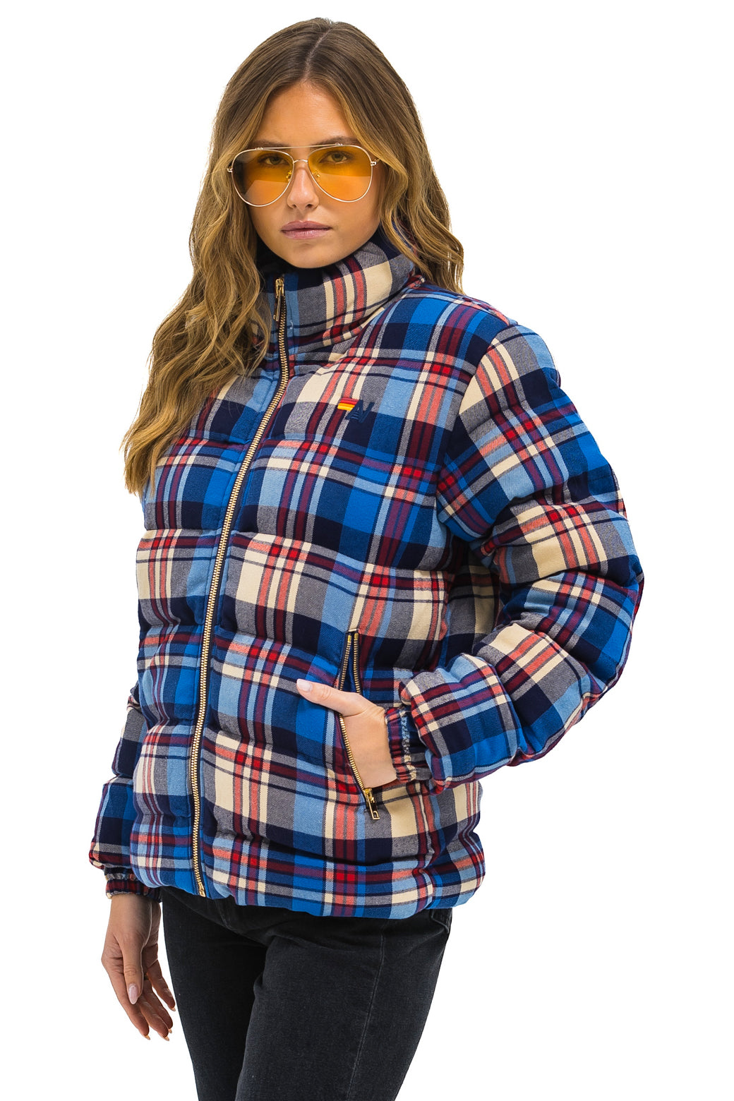 UNISEX PLAID TRAVELER JACKET - PATRIOT PLAID