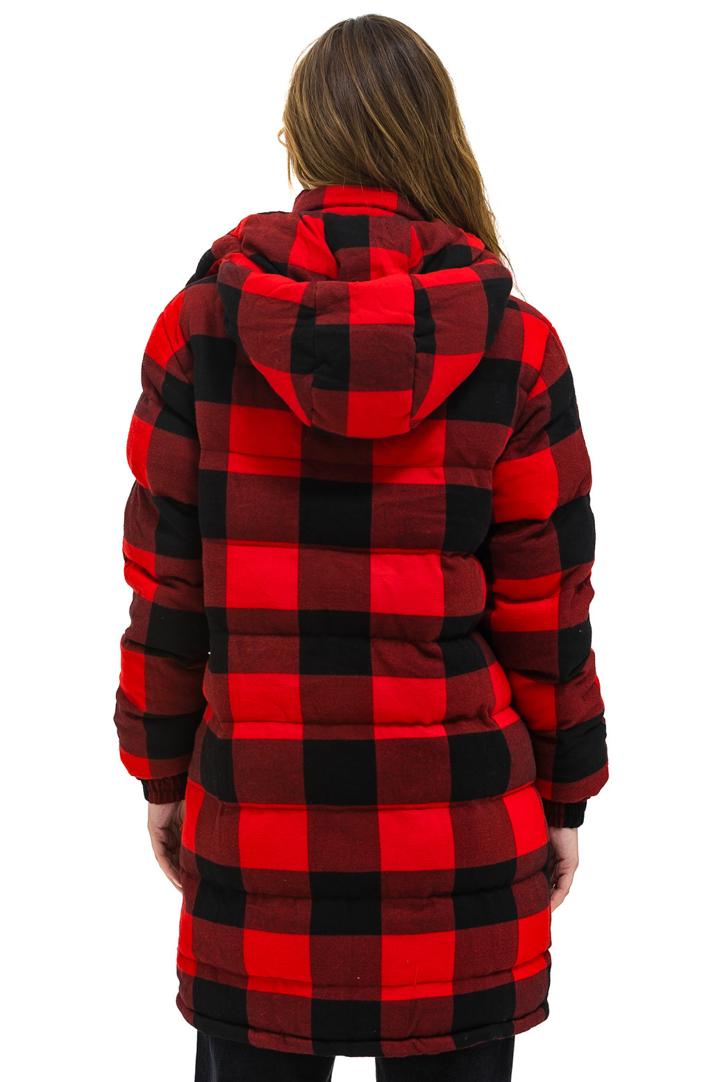 PLAID UNISEX LONG TREKKER JACKET - BUFFALO PLAID