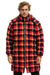 PLAID UNISEX LONG TREKKER JACKET - RUGBY PLAID