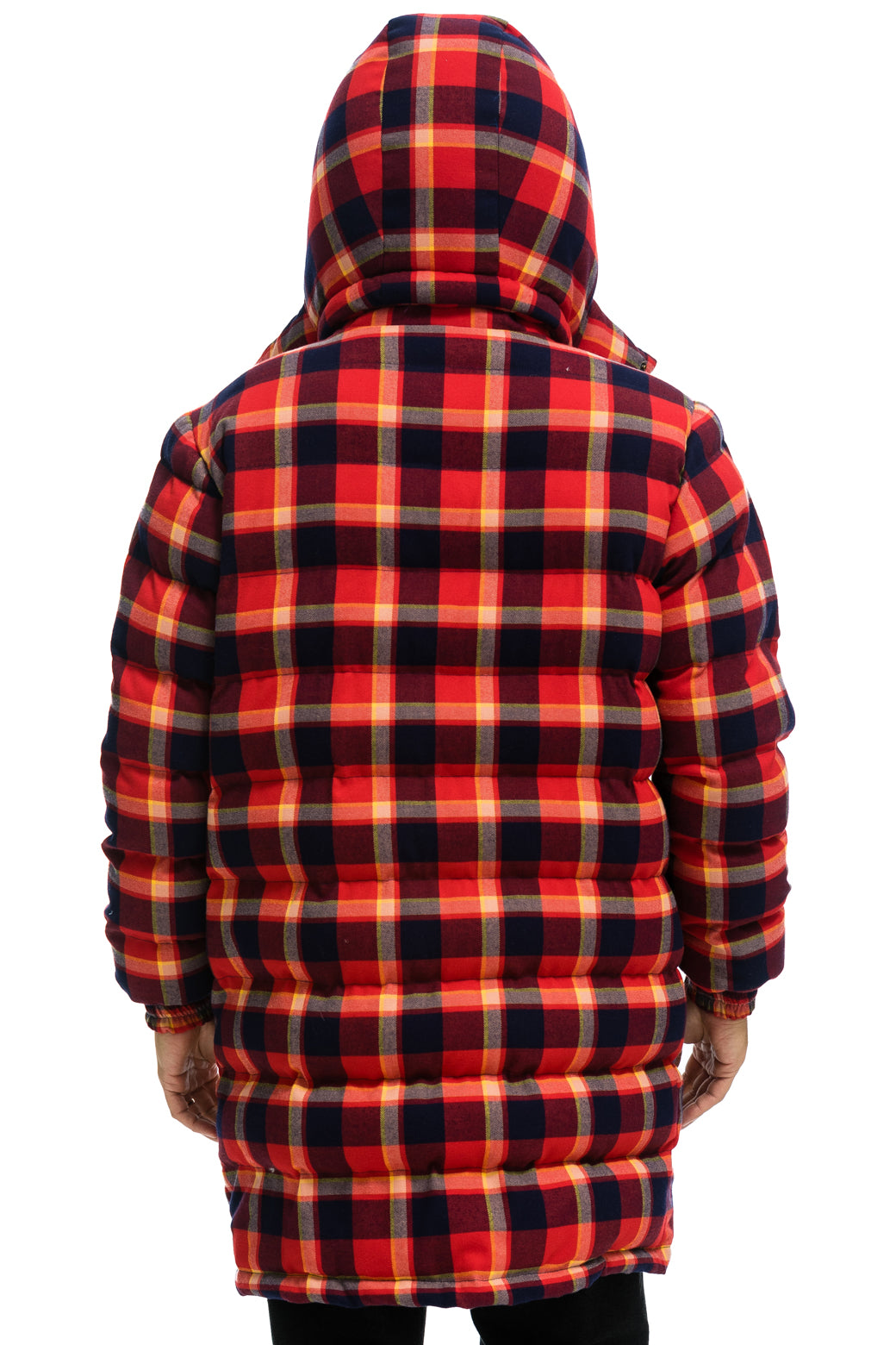 PLAID UNISEX LONG TREKKER JACKET - RUGBY PLAID