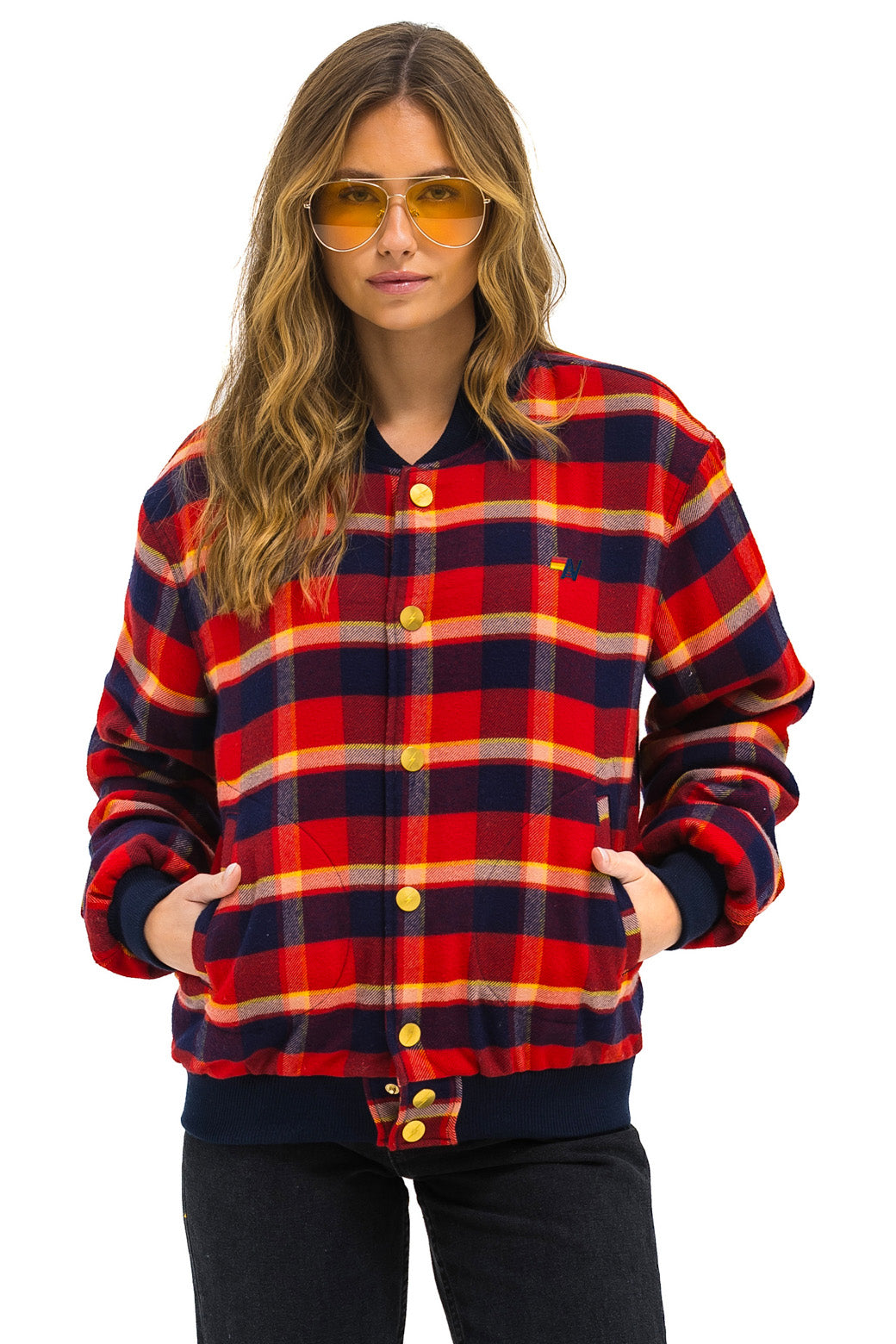 PLAID UNISEX VARSITY JACKET - RUGBY PLAID