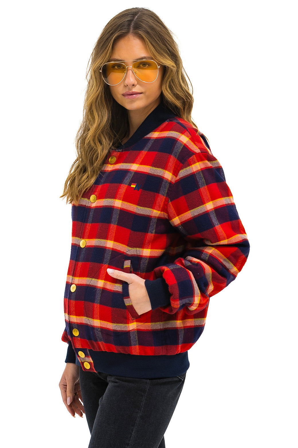 PLAID UNISEX VARSITY JACKET - RUGBY PLAID