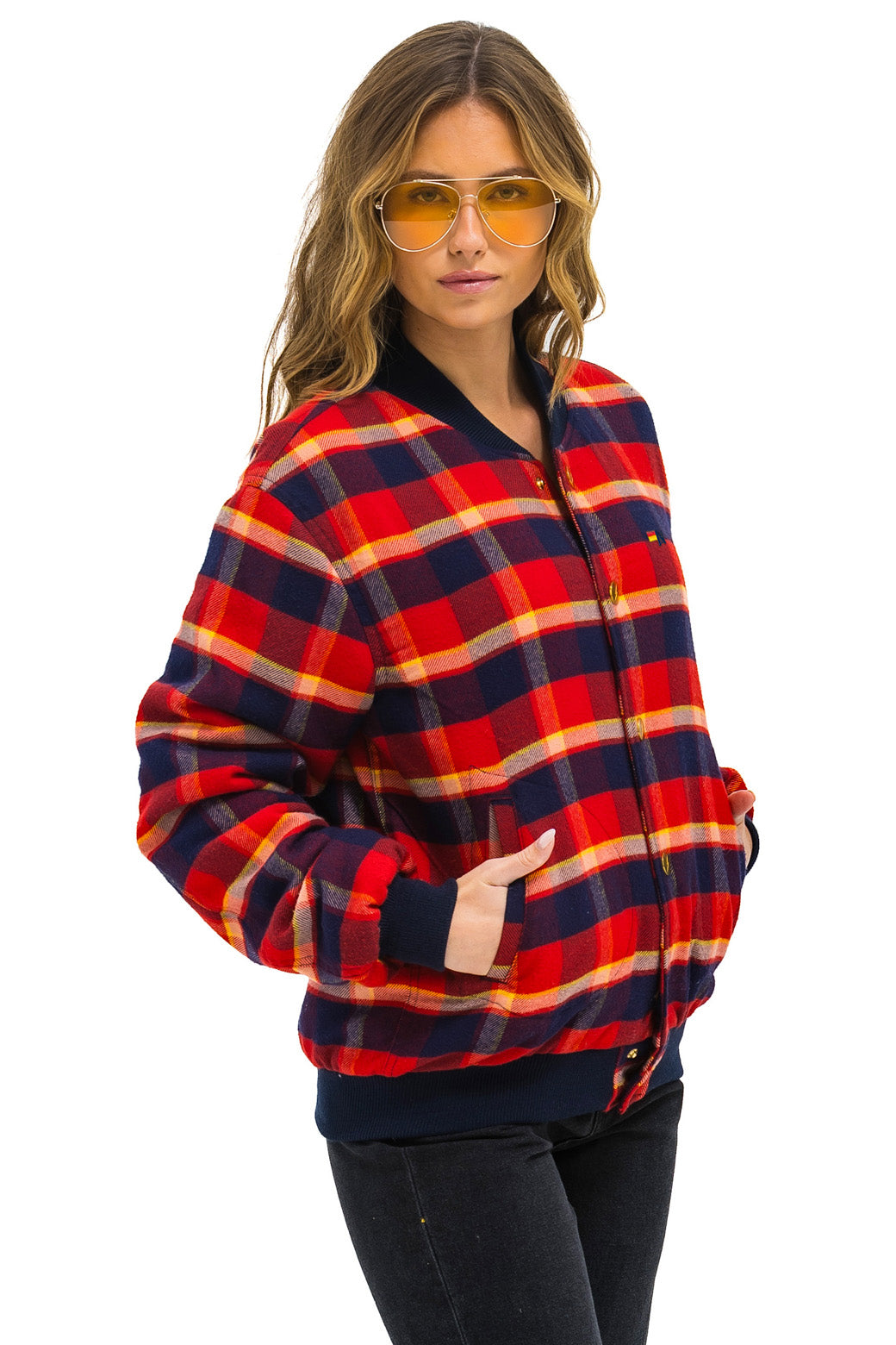 PLAID UNISEX VARSITY JACKET - RUGBY PLAID